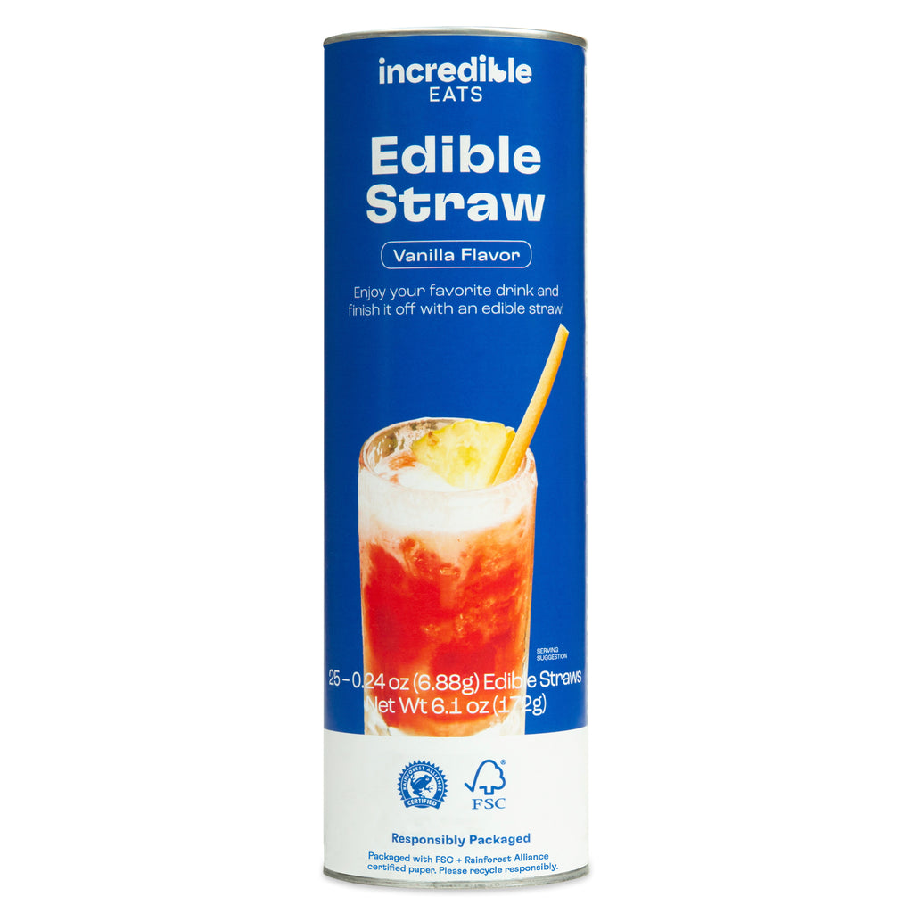 Editable Straws Edible Straws – incrEDIBLE eats inc